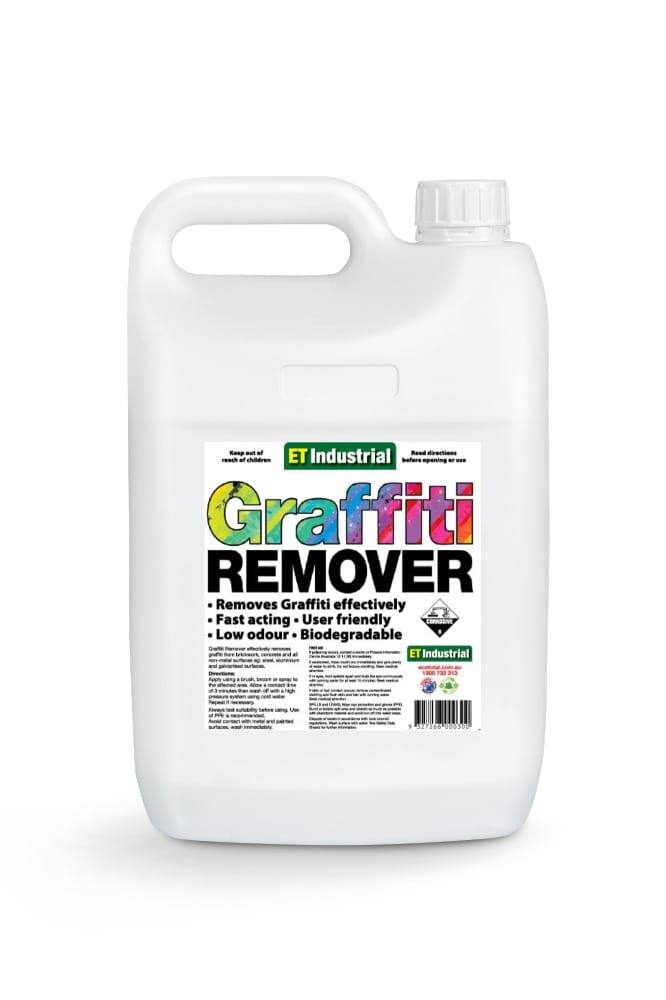 Featured image for “ET Industrial Graffiti Remover – Paint and Tag remover for Cementous walls”