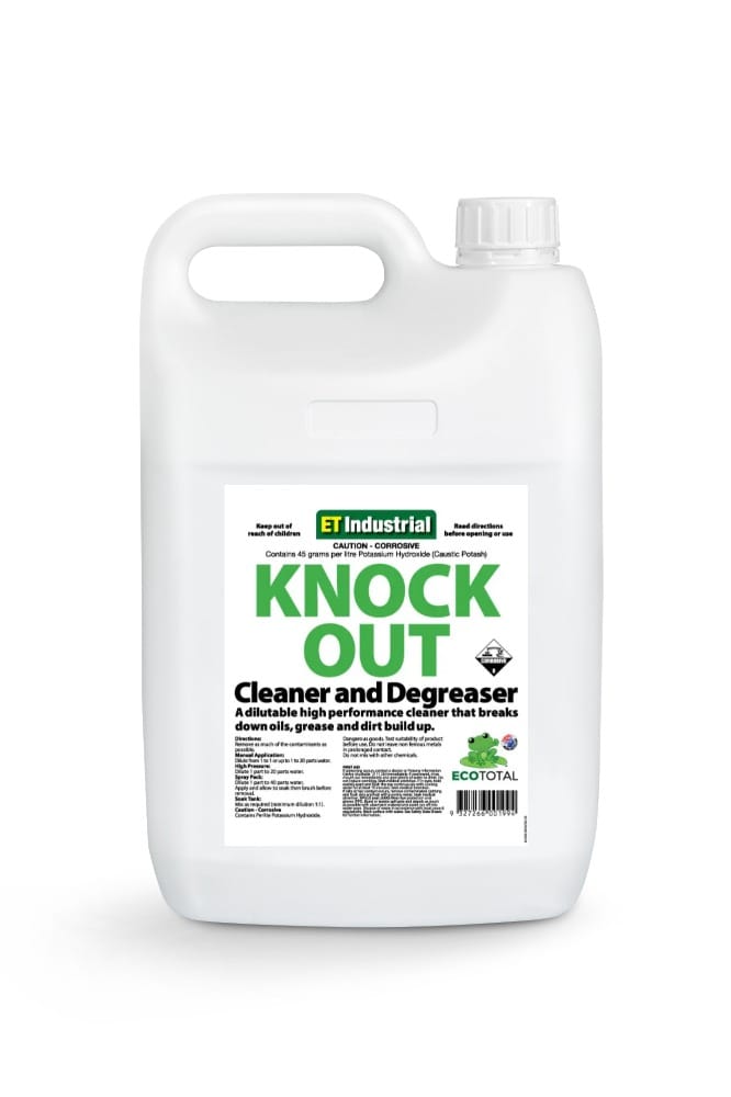 Featured image for “ET Industrial Knock Out -Potassium Hydroxide Heavy Duty Degreaser”